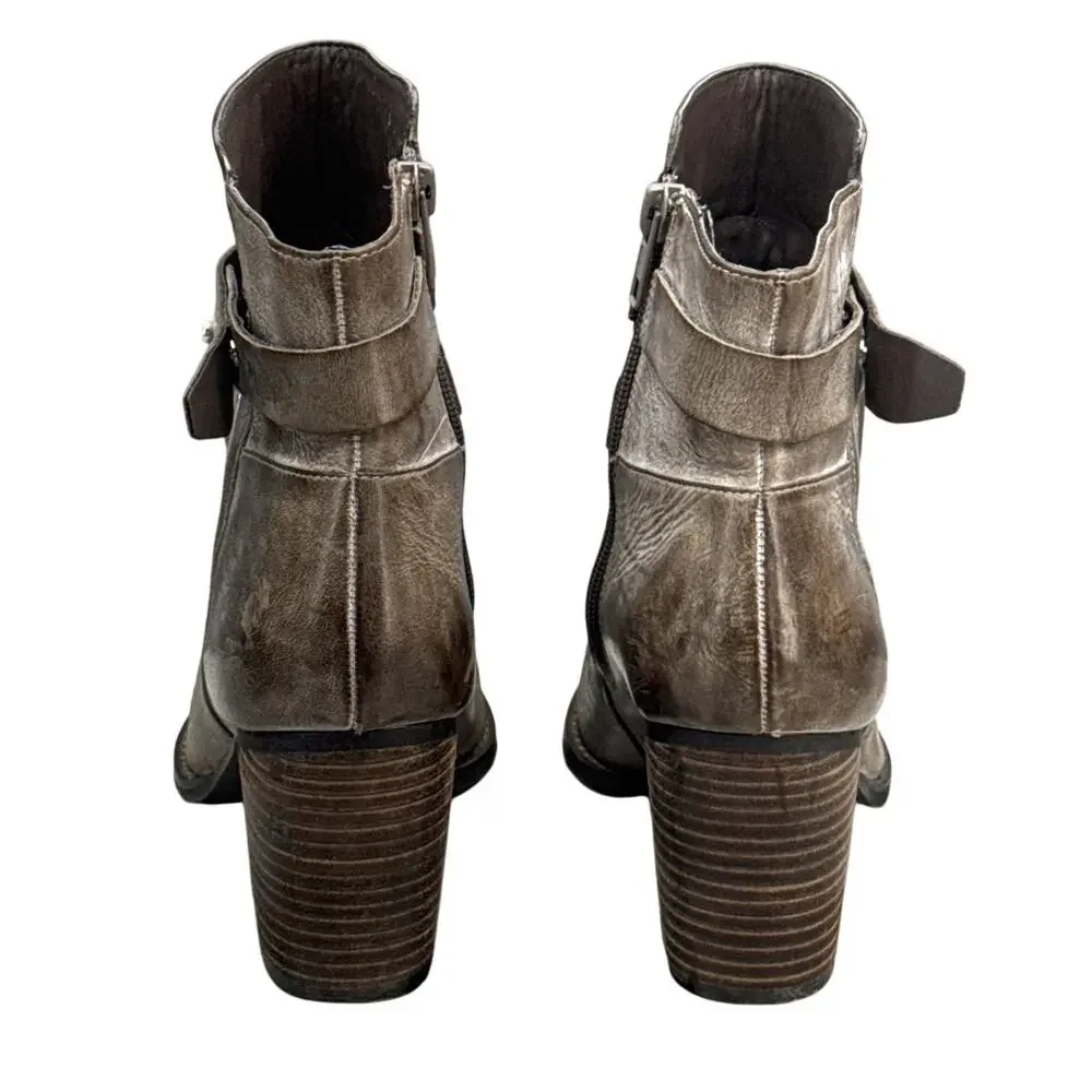 Arturo Chiang Sanyo Gray Distressed Leather 3